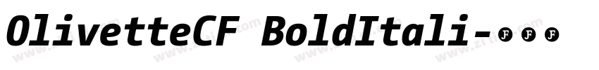 OlivetteCF BoldItali字体转换